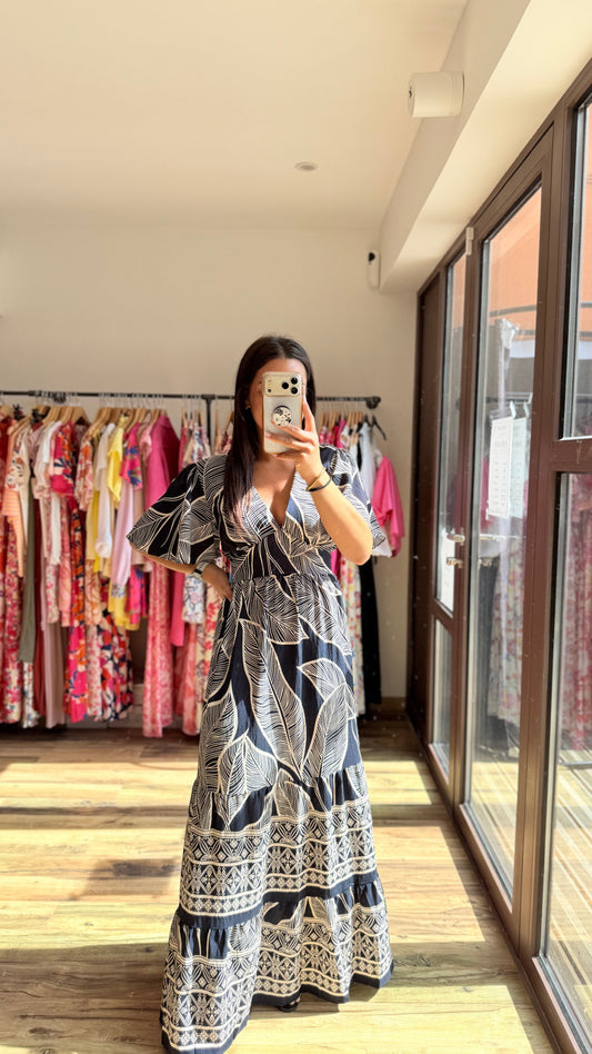 Adriana – Robe long marine