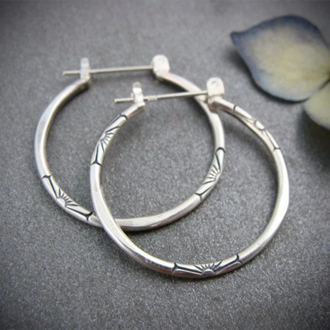 Aros classiques de plata