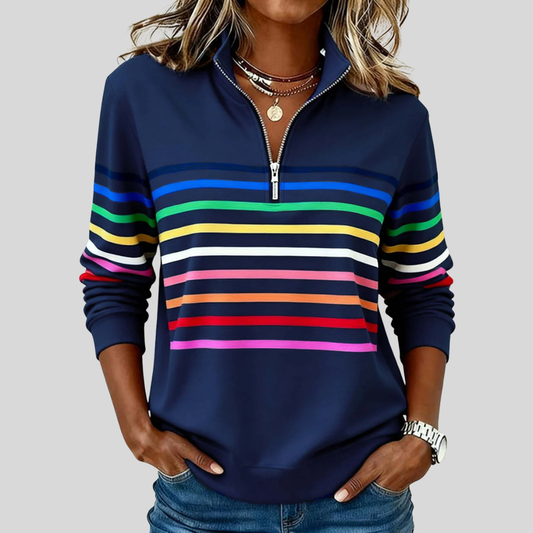 Reinou | Pull Sportif à Col Montant et Demi-Zip