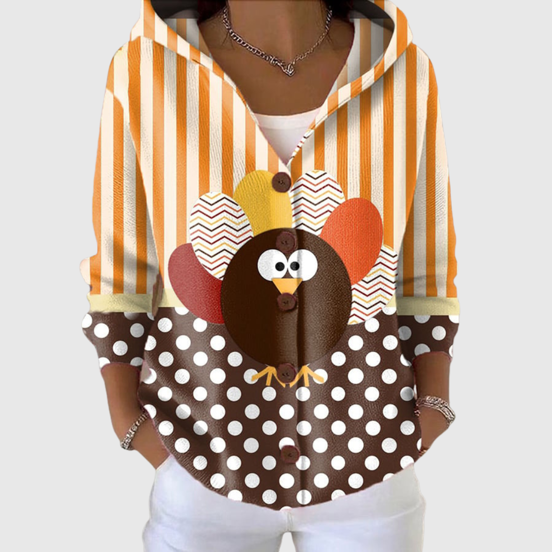 Alba | Veste en maille à capuche