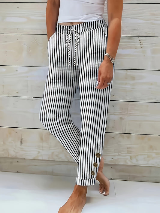 Raquelle - Pantalon à rayures Décontracté