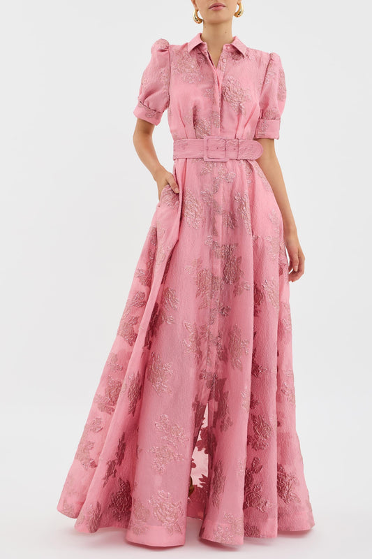 Aria | Robe Court à Manches Abullonadas