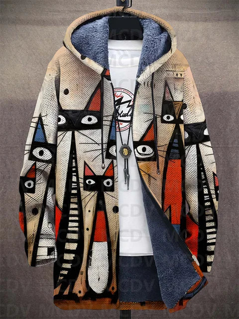 PRESTON | Veste à capuche au motif artistique