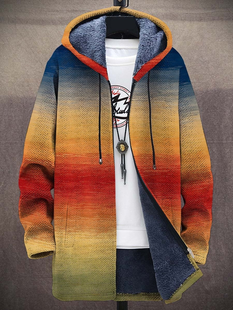 CRESSIDA | Cardigan à capuche au motif artistique