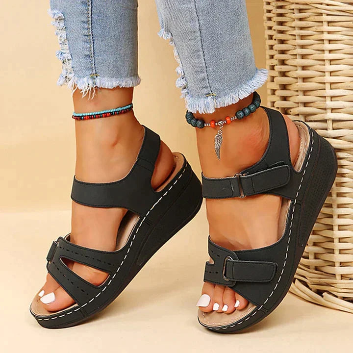 Sandales Orthopédiques Confortables à talon compensé