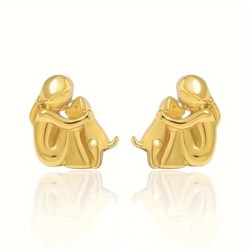 Boucles d'oreilles créoles bicolores argent et or