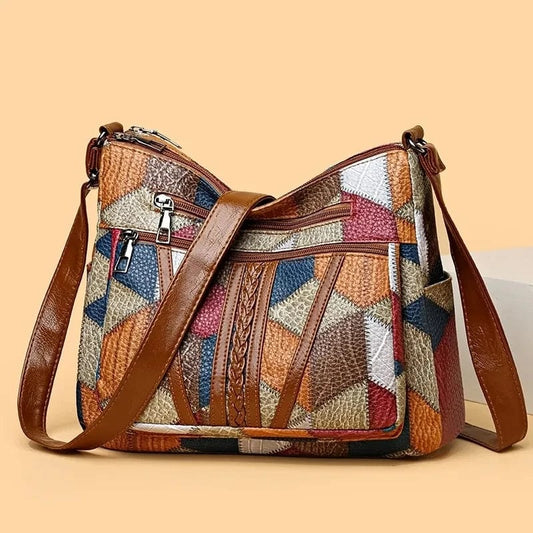 Solara | Sac de cuir à mosaico