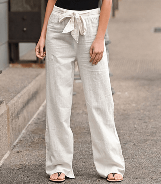 Joleen - Pantalon Relaxed pour Femme à Cuerda et Taille Elástica