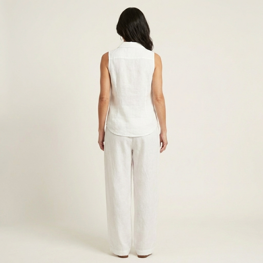 Wren | Ensemble de top croisé et pantalon larges