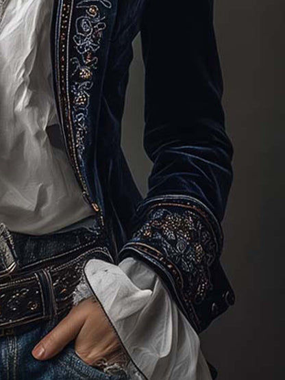 Gabrielle | Veste Longue Brodée