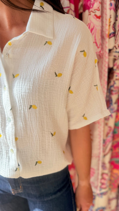 Chemise de mousseline limón 🍋 Curvy