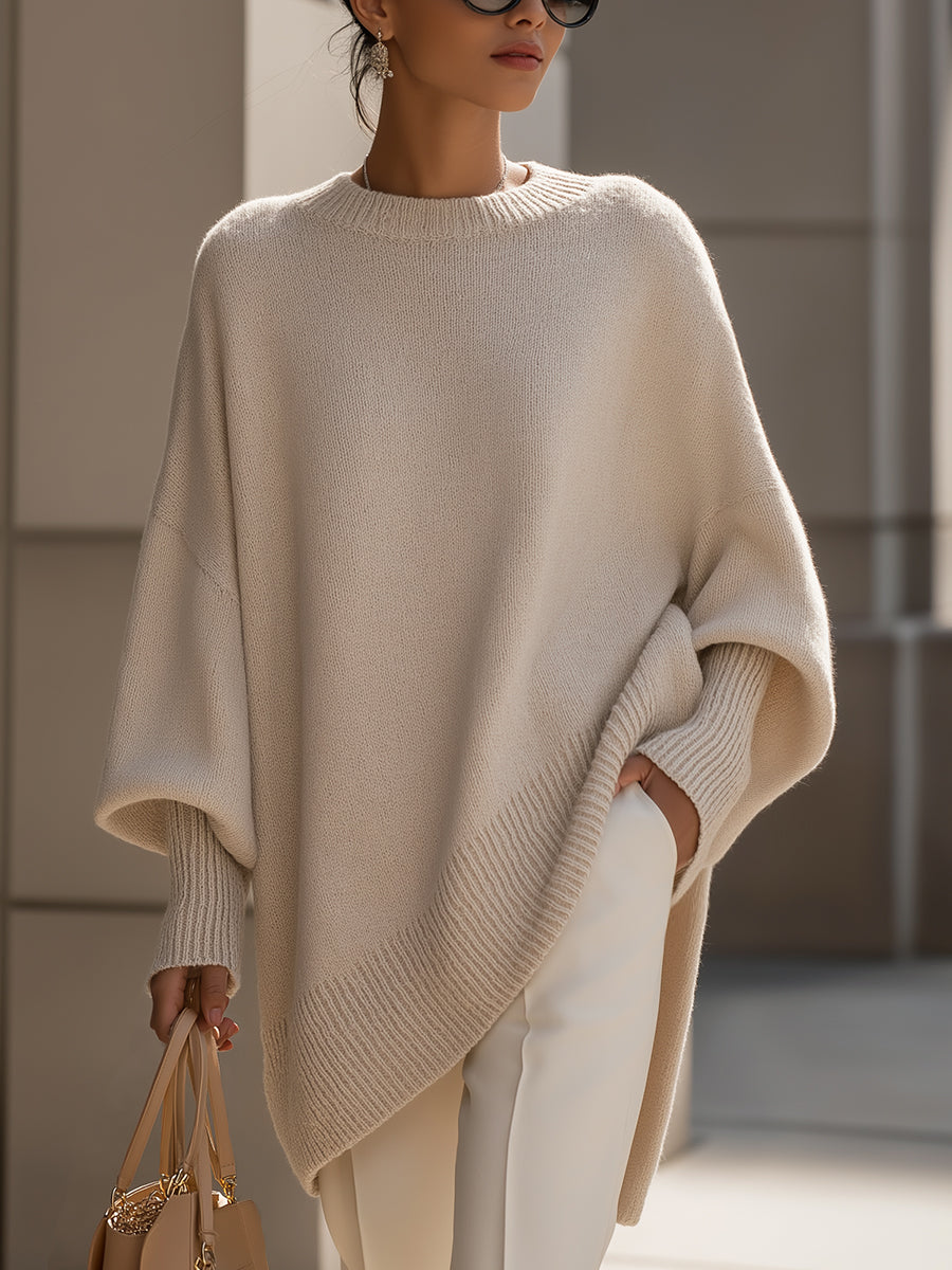 Ludovica | Pull Oversize avec Décolleté Large