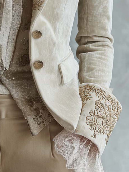 Margaux | Blazer Ajusté Brodé