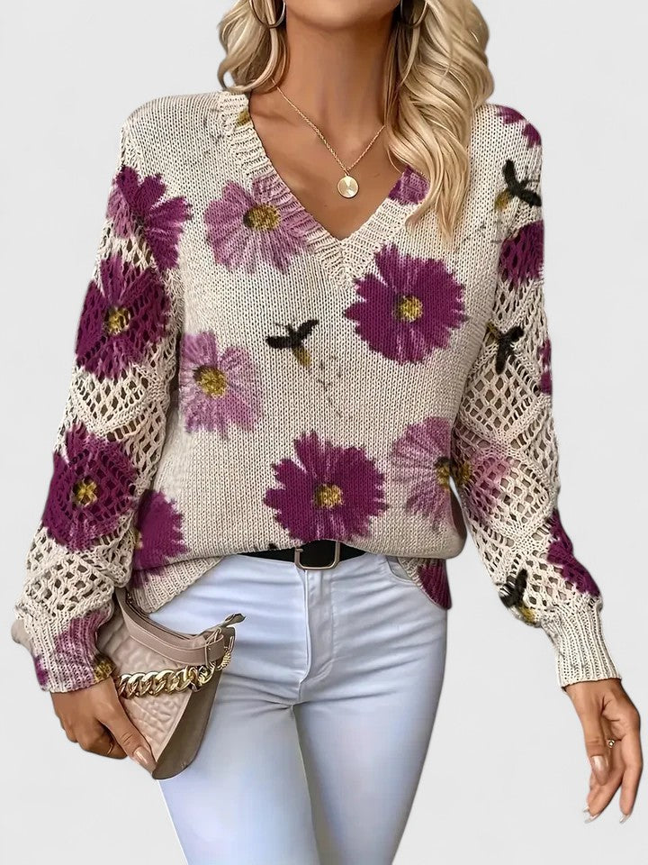 Rowan | Pull en Dentelle Florale
