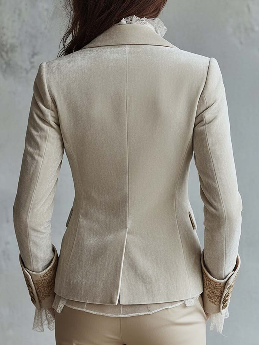 Margaux | Blazer Ajusté Brodé