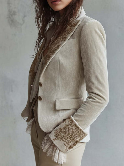Margaux | Blazer Ajusté Brodé
