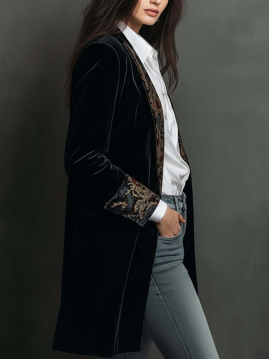 Élodie | Blazer Sur Mesure aux Détails Baroques