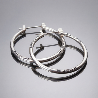Aros classiques de plata