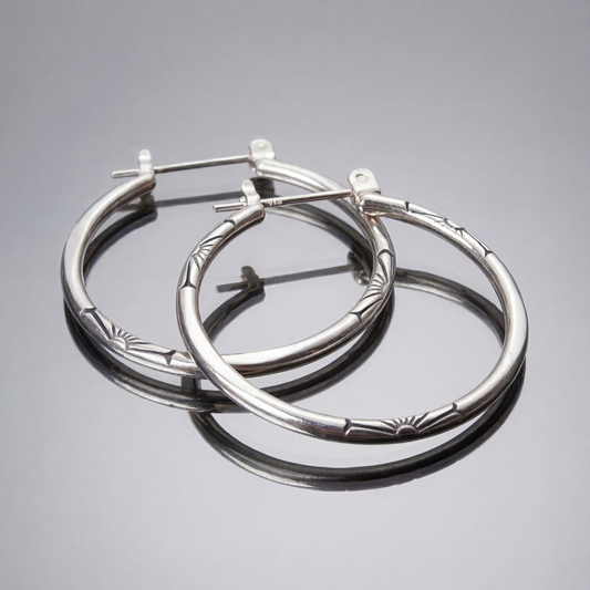 Aros classiques de plata