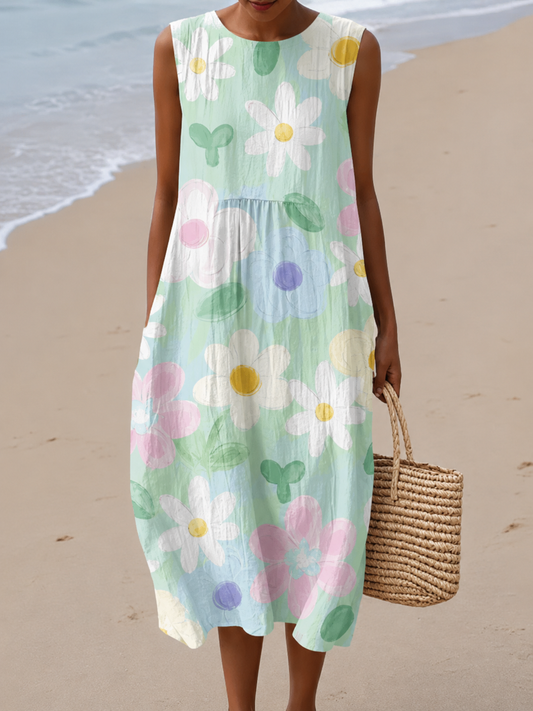 Valerie | Robe Midi à Imprimé fleuri