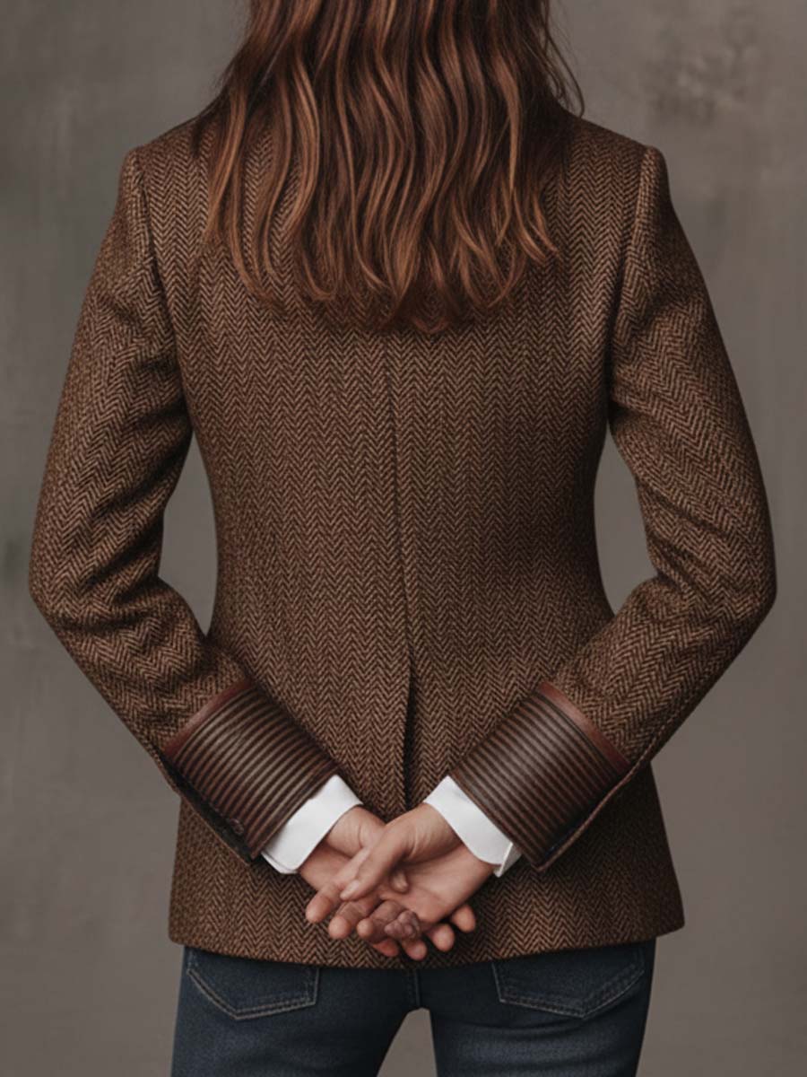 Juliette | Blazer Structuré à Chevrons