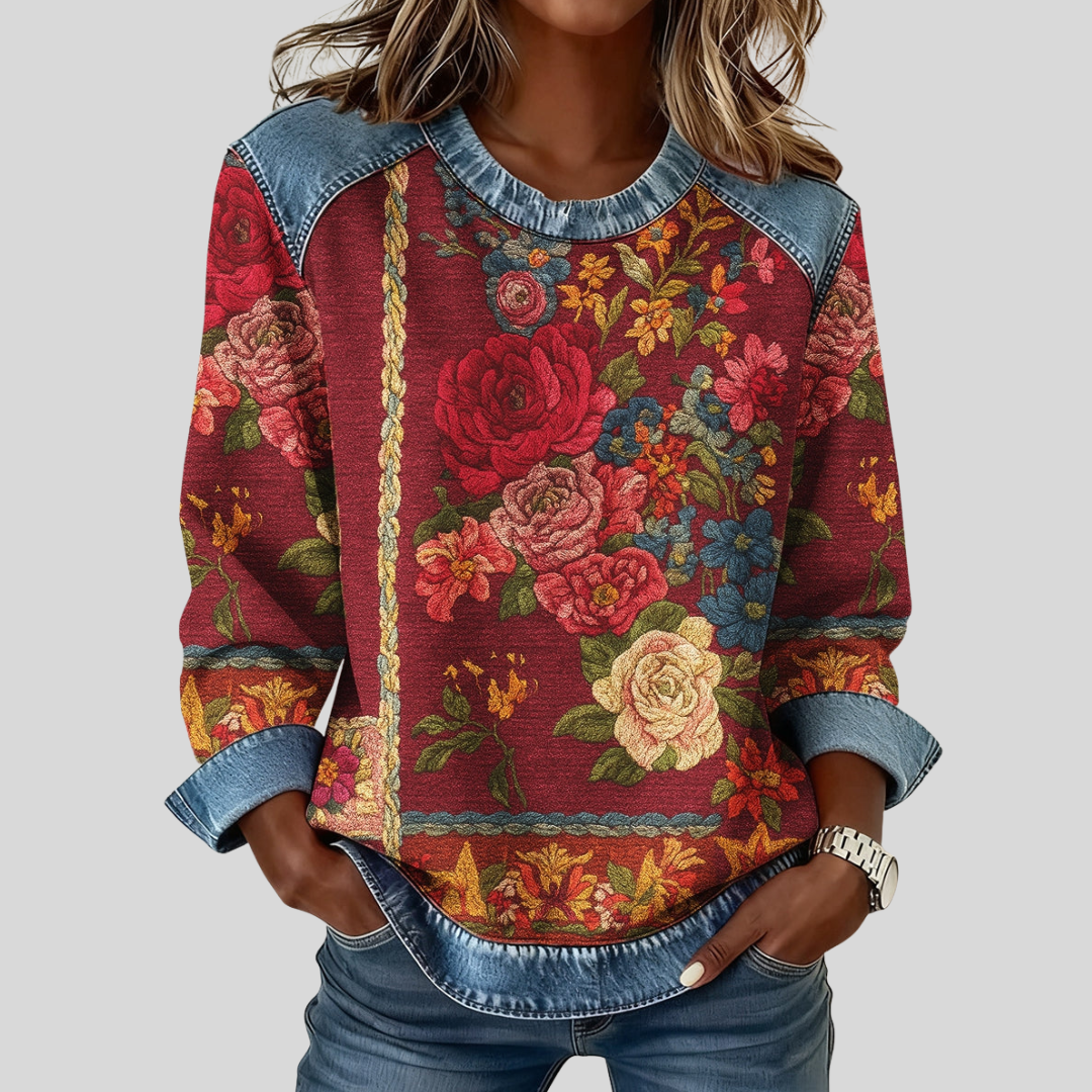 Berdine | Pull avec Imprimé Floral
