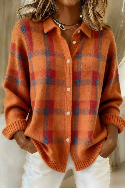 Candida | Cardigan à Carreaux