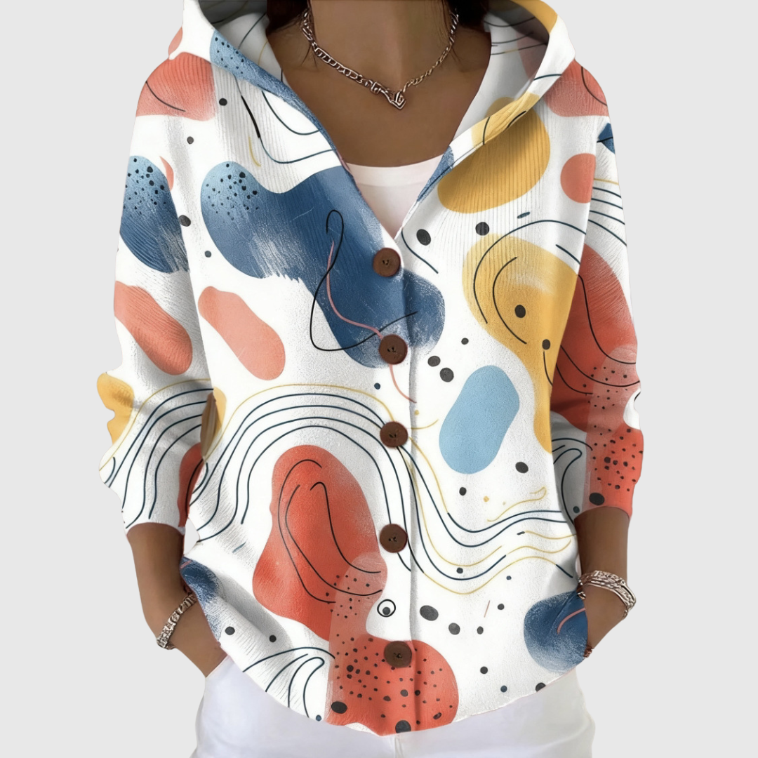 Stella | Veste en maille à capuche
