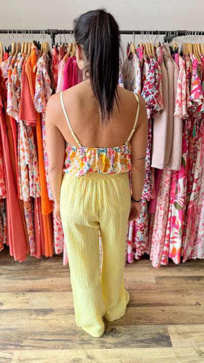 Top Hugo jaune Curvy