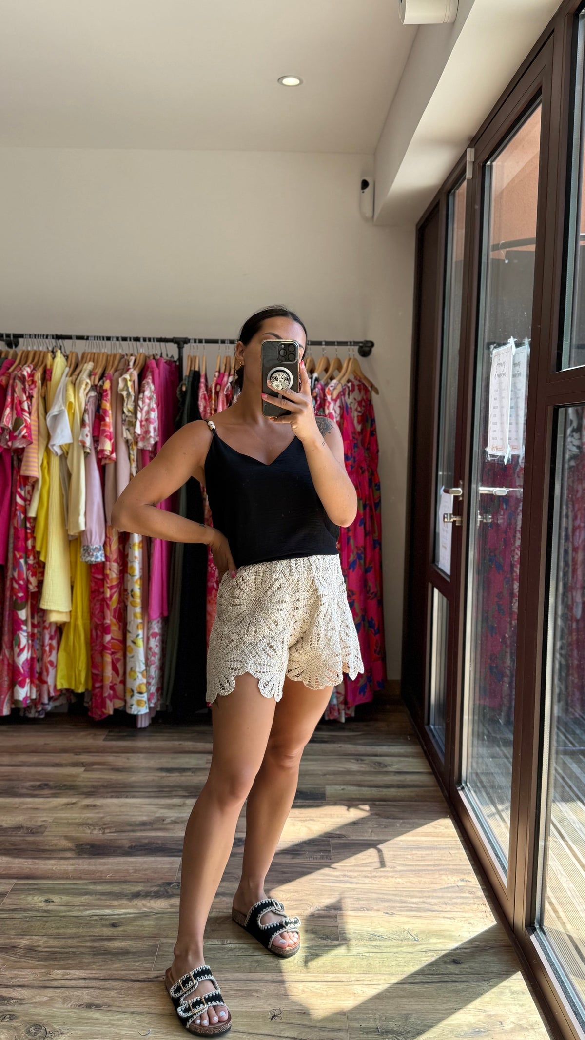 Top perles noir Curvy