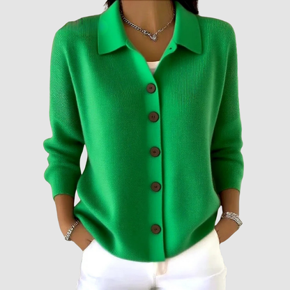 Millie | Cardigan à col boutonné