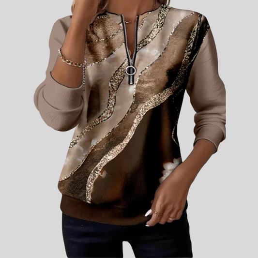 Hendrikje | Haut Zip-Top Élégant