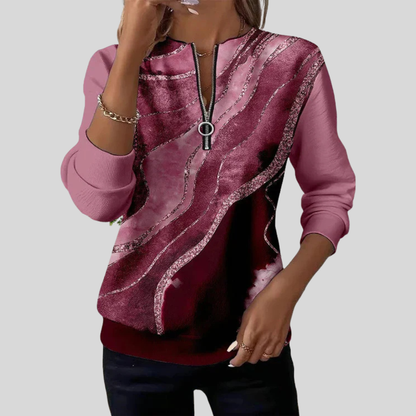 Hendrikje | Haut Zip-Top Élégant