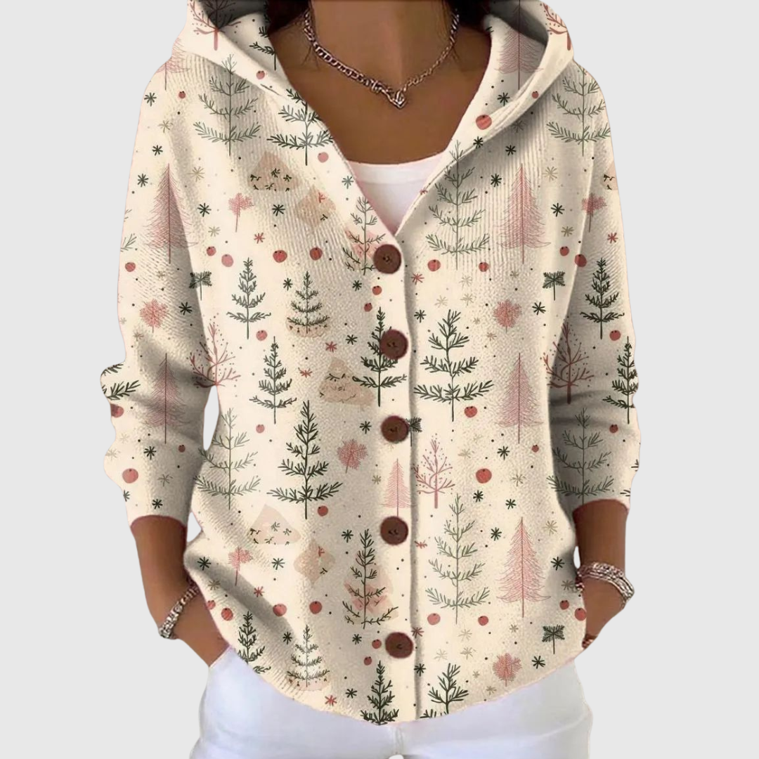 Marcella | Veste en maille à capuche