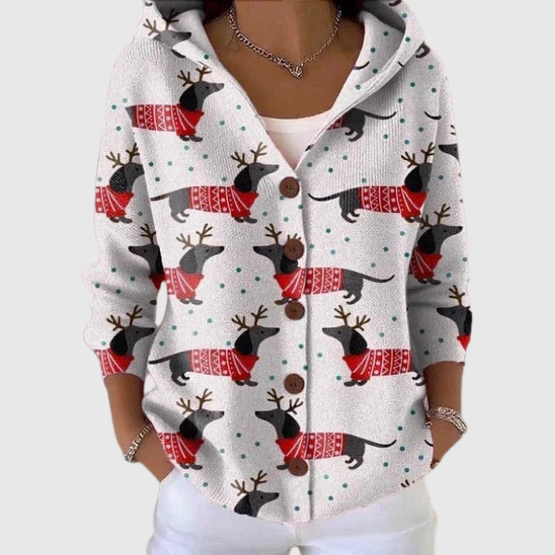 Amabile | Veste en maille à capuche
