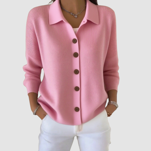 Millie | Cardigan à col boutonné