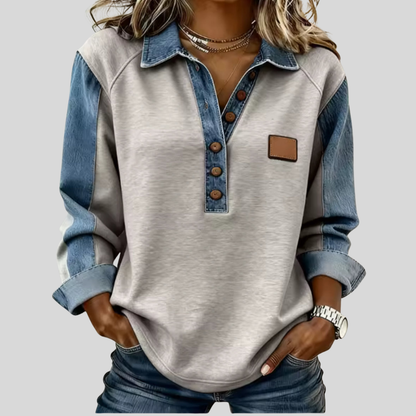Elisa | Pull Contrasté Sportif