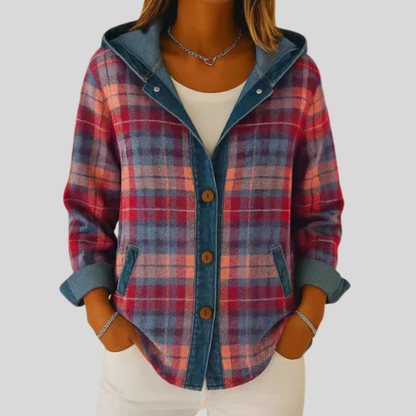 Jeltje | Chemise Overshirt Chaleureuse avec Capuche