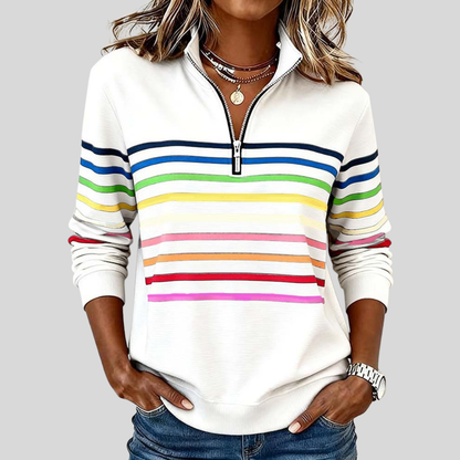 Reinou | Pull Sportif à Col Montant et Demi-Zip