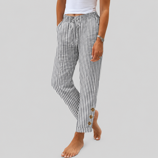 Raquelle - Pantalon à rayures Décontracté