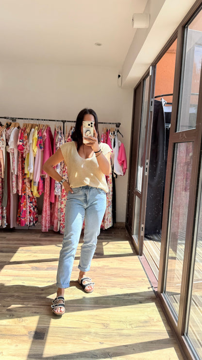 Top Milane doré Curvy