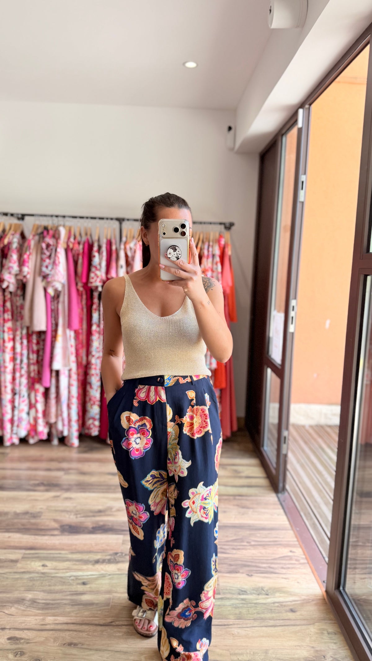Top Afida doré Curvy