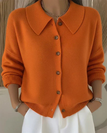Velia | Cardigan avec Col à Chemise