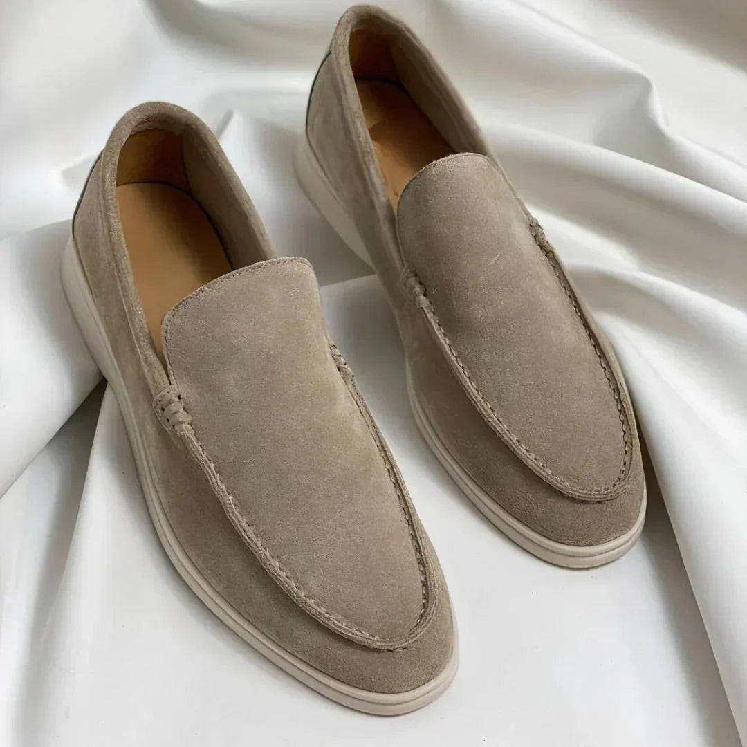 Lusso | Élégantes mocassins en daim