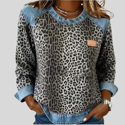Aleid | Pull Raffiné avec Col Contrasté