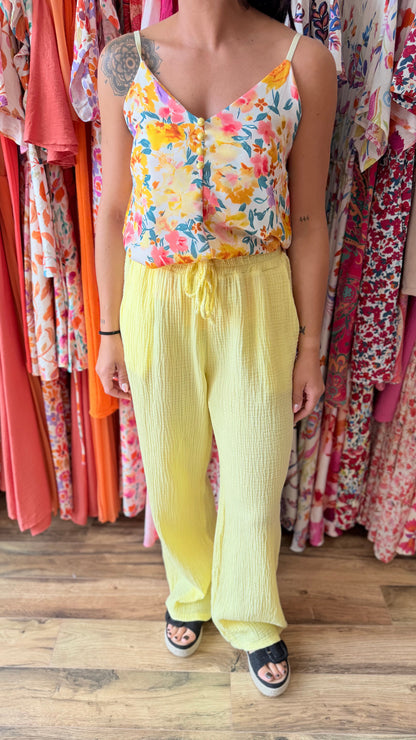 Top Hugo jaune Curvy