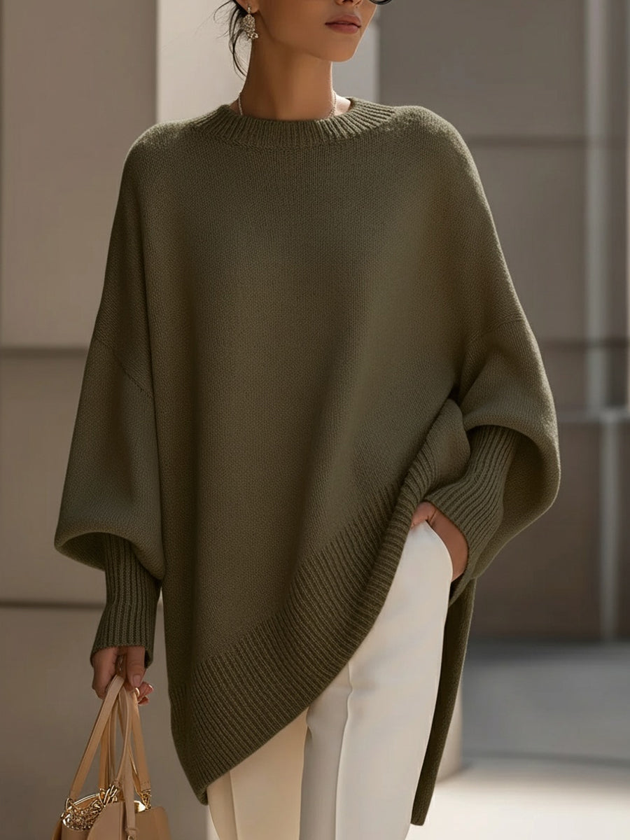 Ludovica | Pull Oversize avec Décolleté Large
