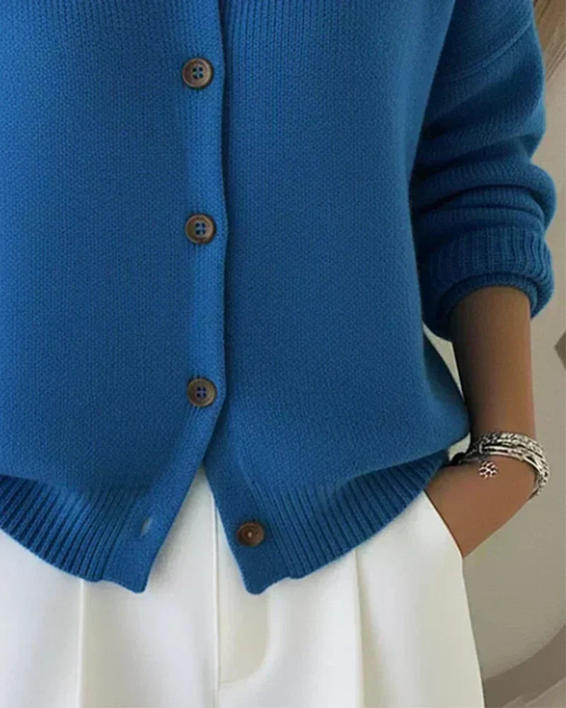 Velia | Cardigan avec Col à Chemise