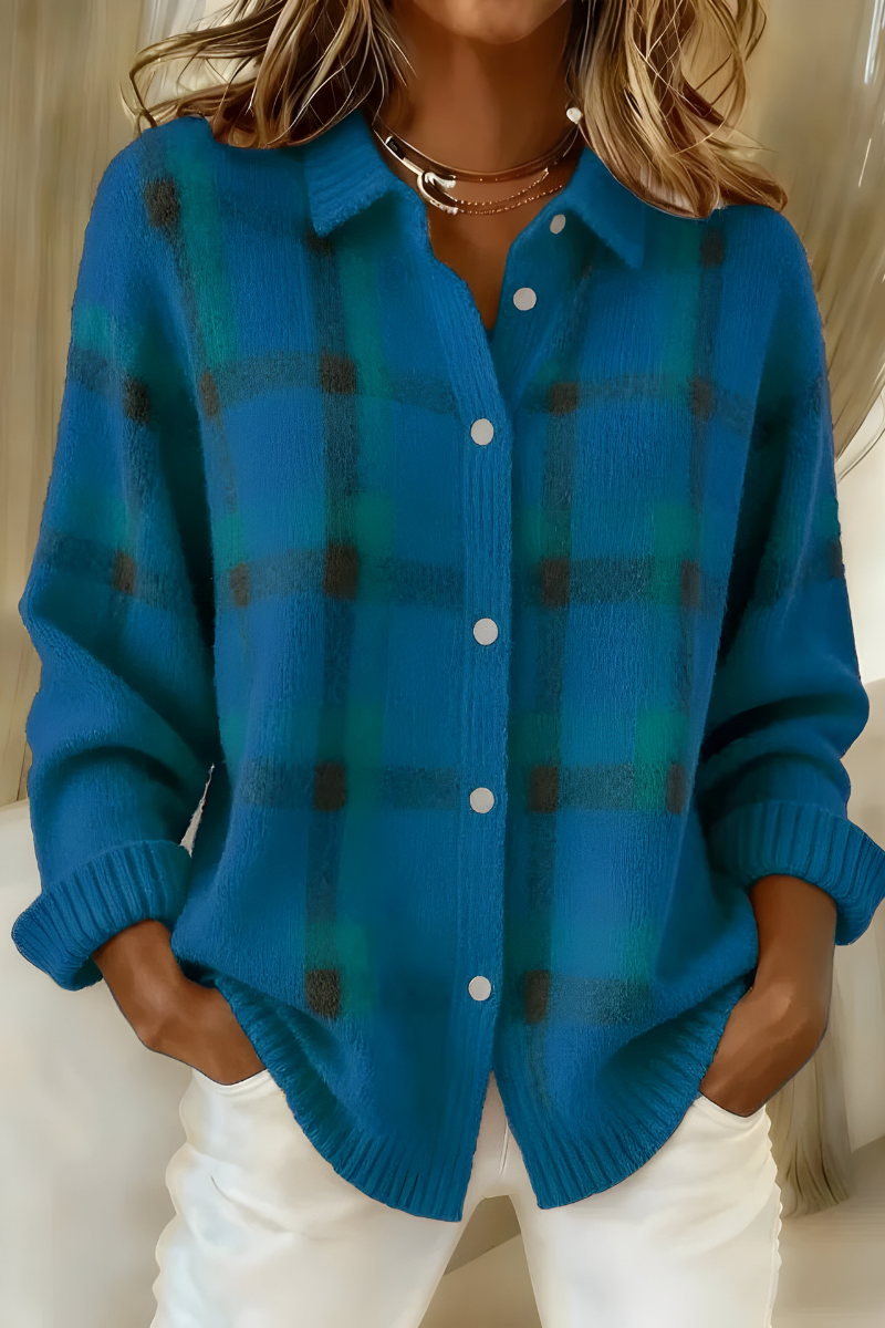 Candida | Cardigan à Carreaux
