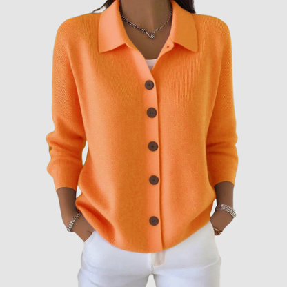 Millie | Cardigan à col boutonné